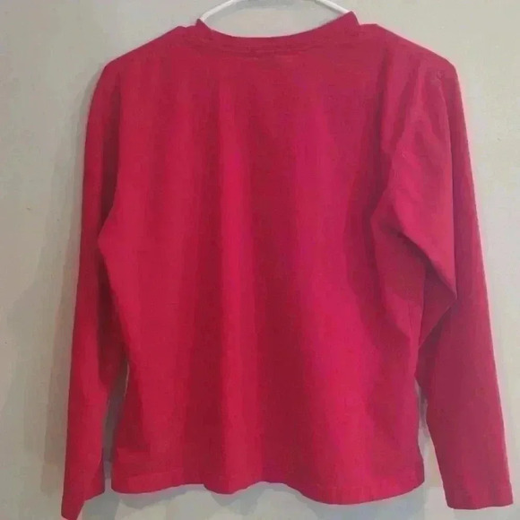 Women's Nautica long sleeve red t shirt size large‎ - Picture 4 of 4